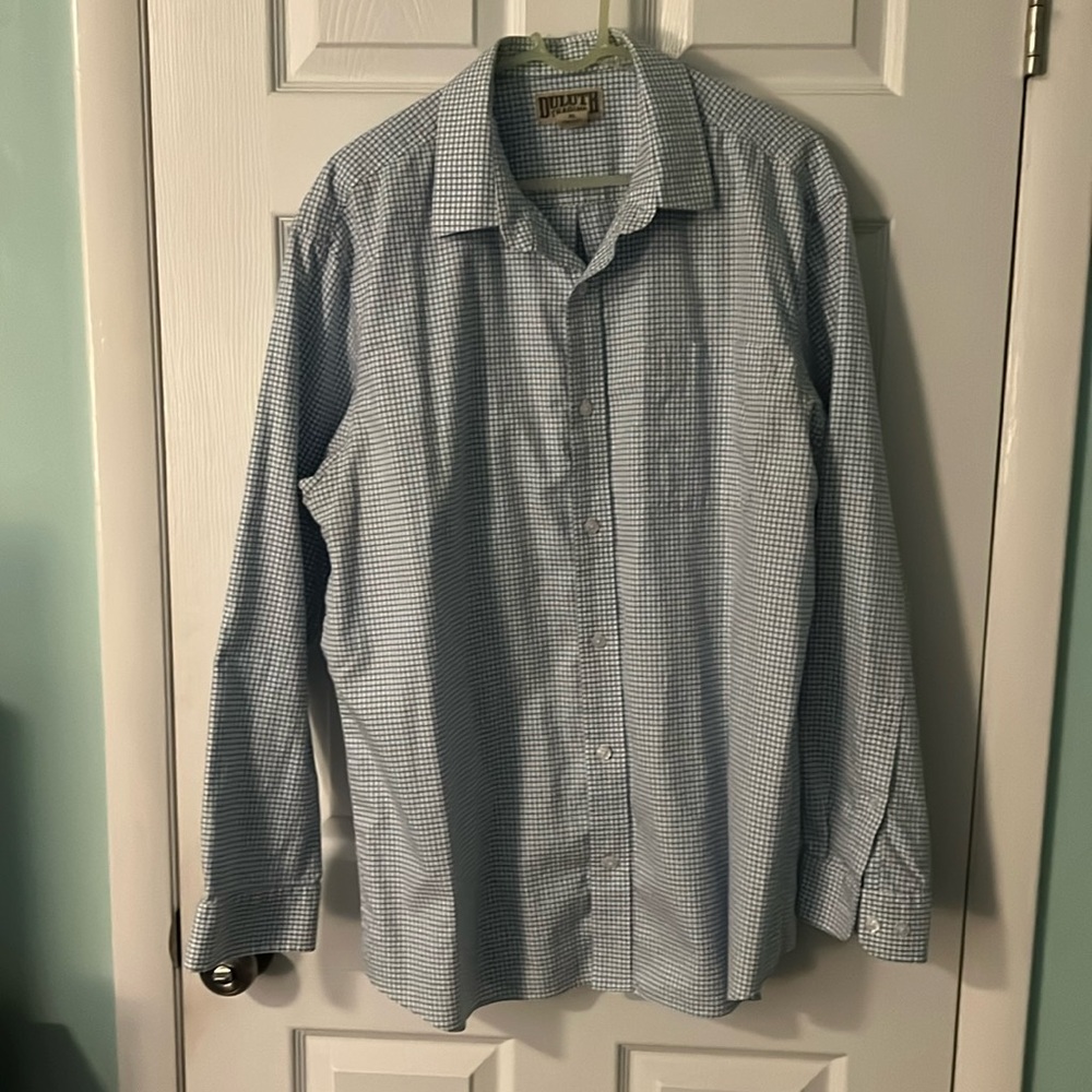 Duluth Trading Co Wrinklefighter - XL - Blue